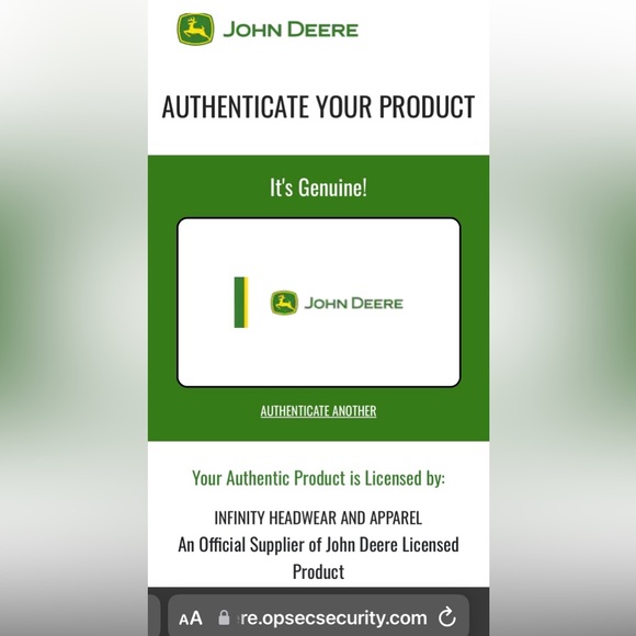 John Deere “One Size Fits Most” Women's Black Cotton Baseball Cap - Picture 5 of 5